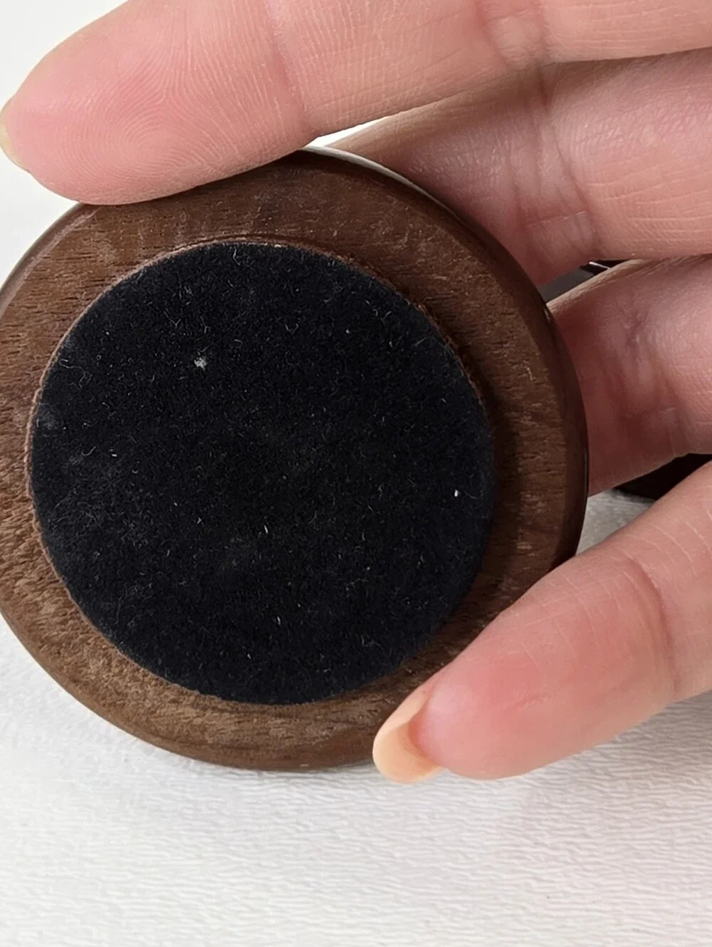 Vintage Wood Mini Box w/Lid Trinket Jewelry Ring Small Elegant Stash Box MCM